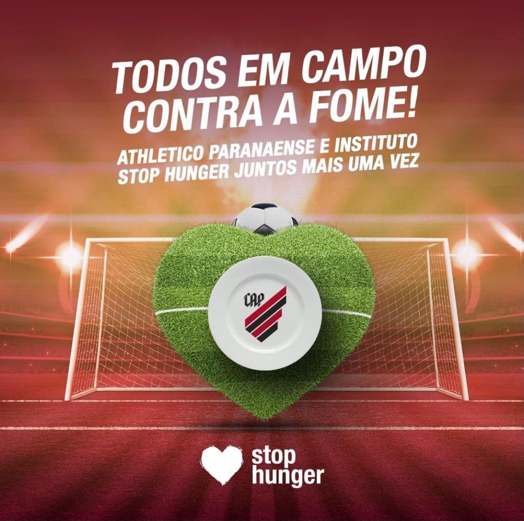 Gol Contra a Fome: Instituto Stop Hunger e Club Athletico Paranaense promovem campanha contra a fome