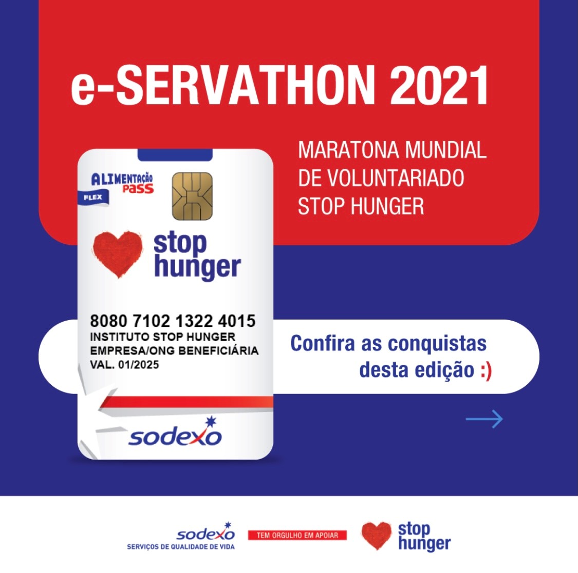 13ª edição da e-SERVATHON’21: Maratona Mundial de Voluntariado Stop Hunger arrecada R$ 300 mil em prol do combate à fome no Brasil